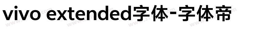 vivo extended字体字体转换